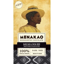 menakao 100% dark &amp; cocoa nibs étcsokoládé
