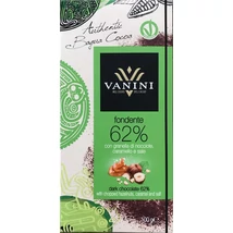 VANINI Étcsokoládé mogyoróval, karamelldarabokkal és sóval VANINI Étcsokoládé mogyoróval, karamelldarabokkal és sóval