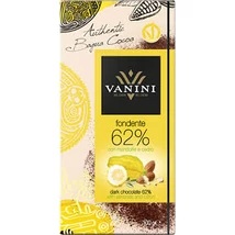 VANINI Étcsokoládé mandulával és citromolajjal VANINI Étcsokoládé mandulával és citromolajjal