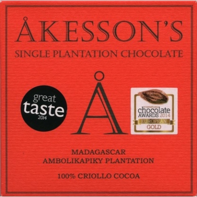 akesson's madagascar 100% étcsokoládé criollo